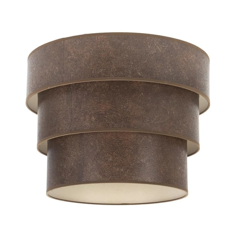 VoltShine Hanging lampshade - Triple lampshade 50x40x28 cm, Rust Design, Ideal for Interior Decoration, Durable and Functional - Image 1