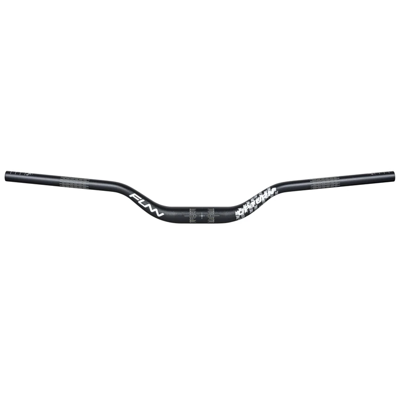 Funn Upturn High-Rise Mountain Bike Handlebar with Bar Clamp 35mm and Width 800mm, Durable and Lightweight Alloy Riser Handlebar for MTB and BMX Bike, Rise 55mm MTB Handlebar (Black)