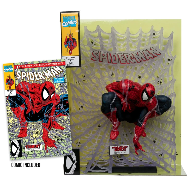 McFarlane Marvel Spider-Man 1:6th Scale Collectible with Scene (Spider-Man #1) Toys
