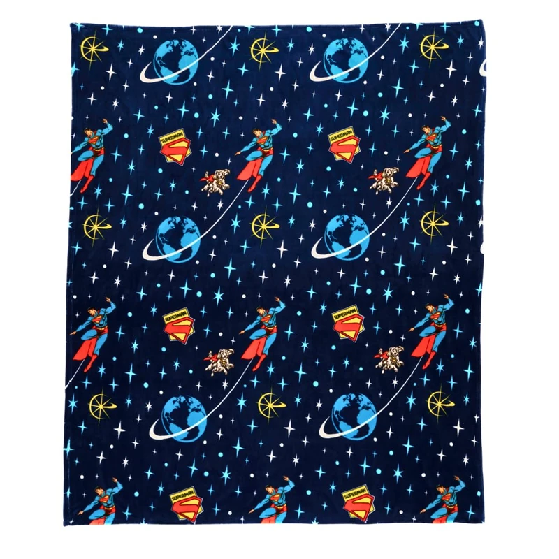Franco - Super Soft & Comfortable Blanket 46 x 60 Inches Officially Licensed Product - Retro Barney Collectable