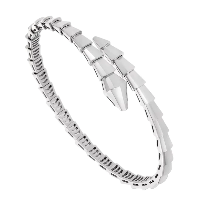 BVLGARI Serpenti White Gold Viper Bracelet - Silver - Image 1