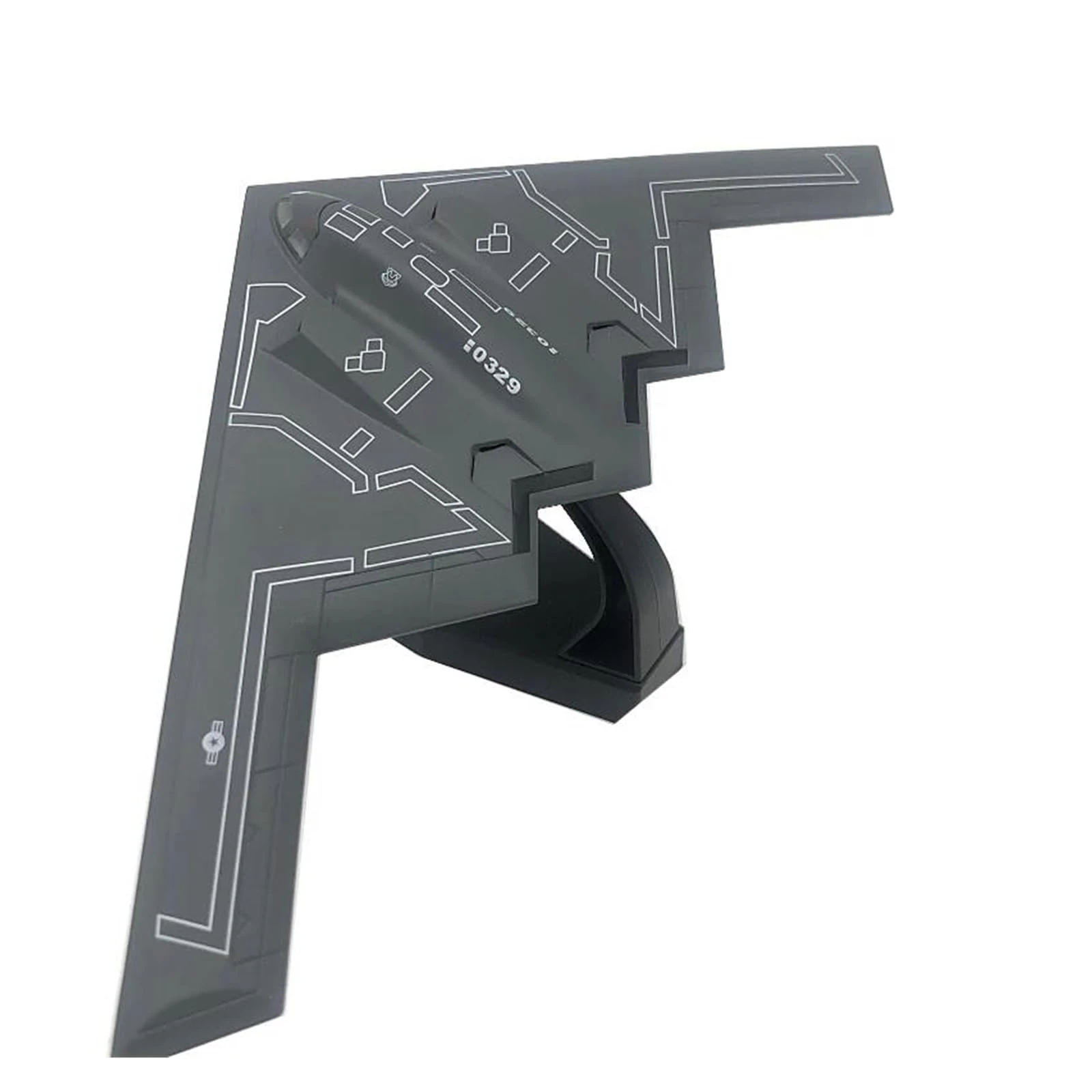 Vintage Classics Aircraft For B-2 Ghost Stealth Strategic Bomber Fighter Alloy Aircraft Model Large Collectible House Decoration Diecast 1:200