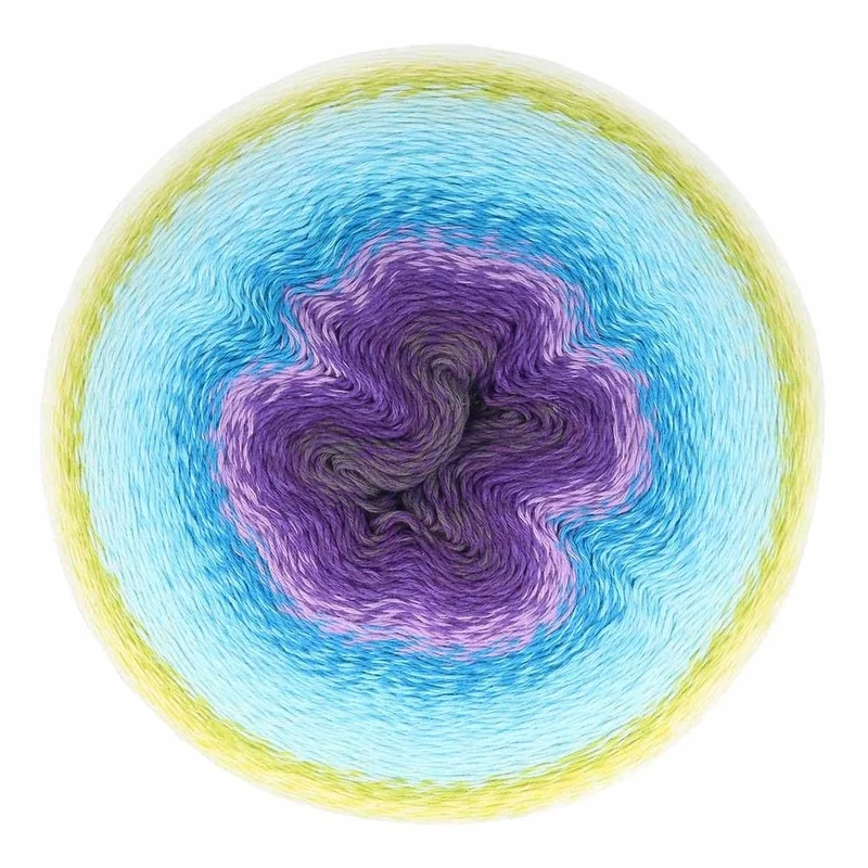 Scheepjes Mega Whirl (2998m) Fingering Weight Yarn - Cotton Blend, for Blankets, Large Shawls, Summer Tunics and Dresses, 403 Noctura, 1 x 666g - Image 1
