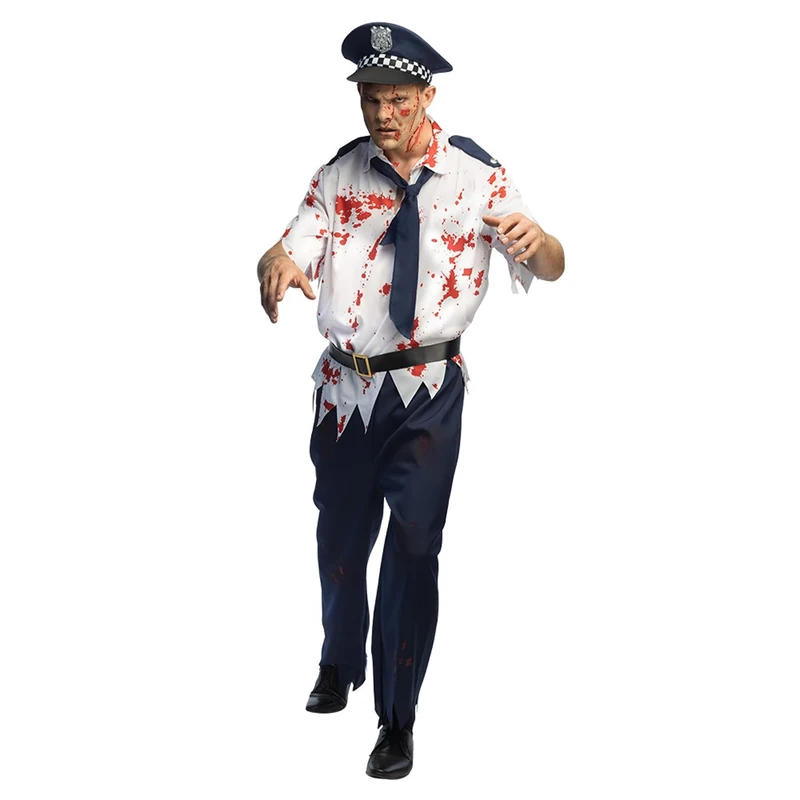 Boland - Adult Zombie Police Costume for Adults Fancy Dress Costumes Halloween Horror Police Officer