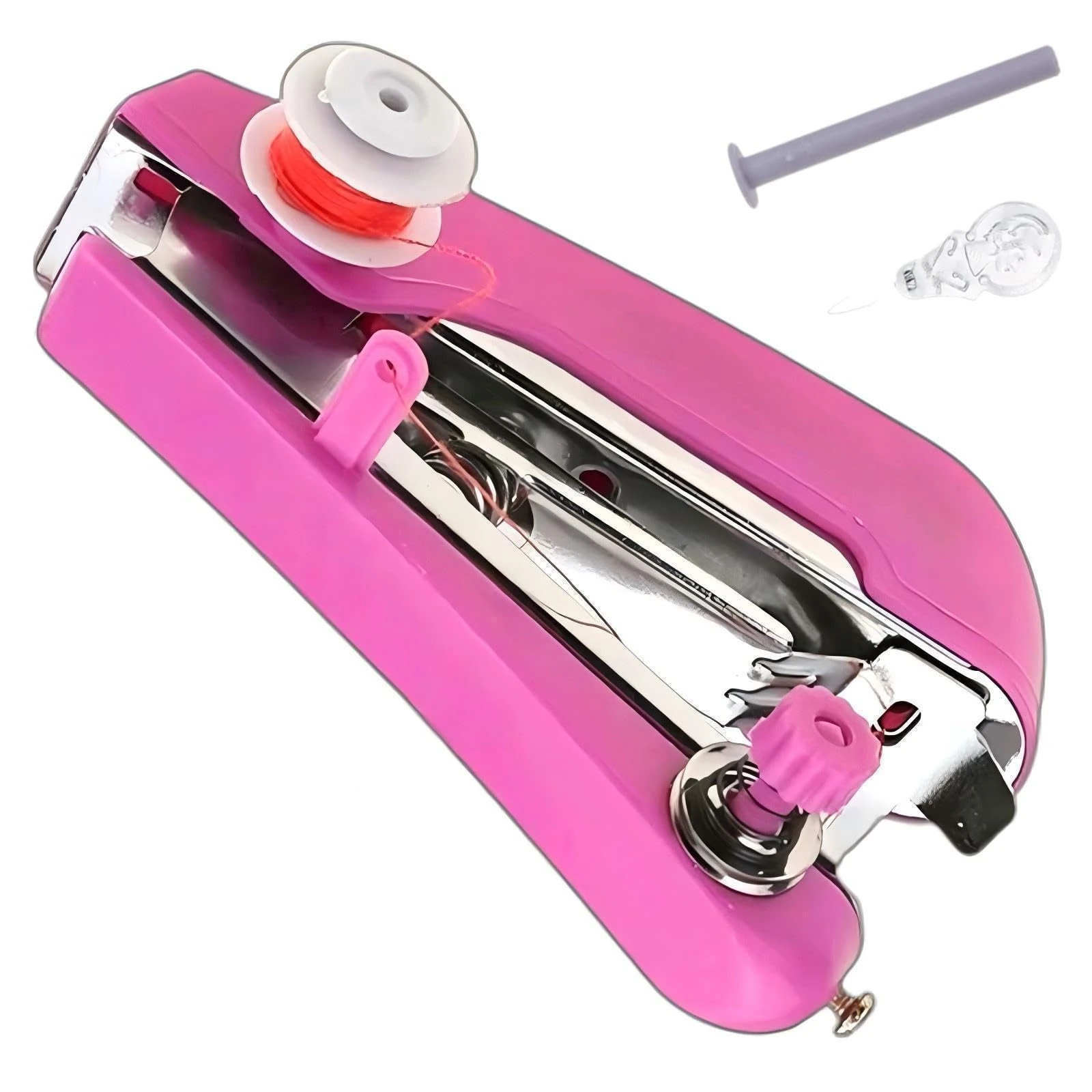Gorrbinfen Mini Handheld Sewing Machine For Clothes, Diy, Home, Travel, Art, And Crafts - Portable Hand Sewing Machine