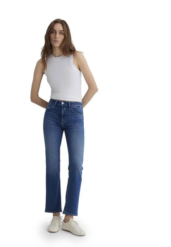 Mavi Women's Kendra Jeans, Dark Brushed Str, 27W x 36L