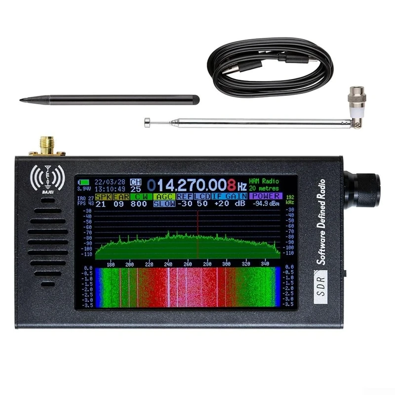 DSP-Radio Receiver, Portable Shortwave Radio With 4 3 Inch Display And High Tec Features, For Home And Outdoor Use