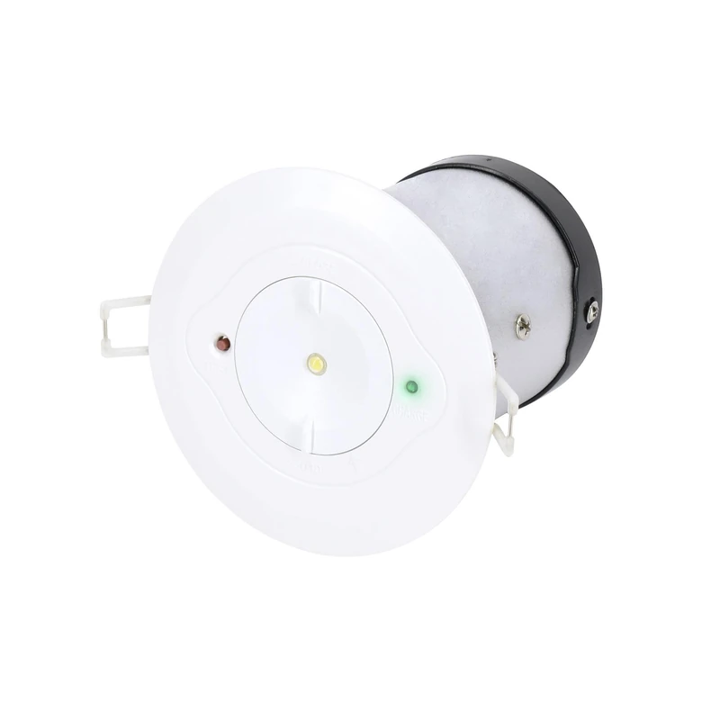 blendend 3W Round Emergency Spotlight, Open, IP20, autotest 3H, Ideal for Lighting in case of Power outages.