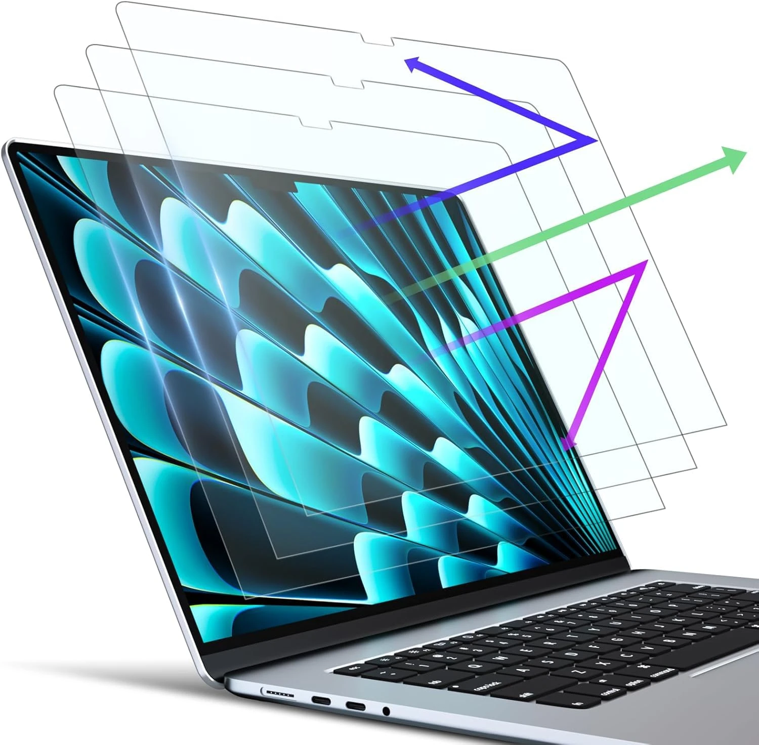 PYS 3-Pack Anti Glare Screen Protector for MacBook Pro 14 Inch (M4/Max/M3 Pro/Max Chip) A2918 & A2992, Anti-Glare Film Matte, Anti-Scratch, Anti-Fingerprint, Bubble Free