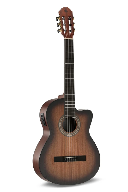 LUTHIER MANUEL RODRÍGUEZ E-Acoustic Guitar Caballero Principio Mahogany - Solid Mahogany Top Black Burst - Sapelli Mahogany Back/Sides - ETC-4 Preamp - CA-MM E