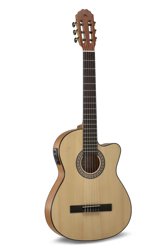 LUTHIER MANUEL RODRÍGUEZ E-Acoustic Guitar Caballero Principio - Flamenco Cut - Solid Spruce Top - Agathis Back/Sides - ETC-4 Preamp - CA-PM FE