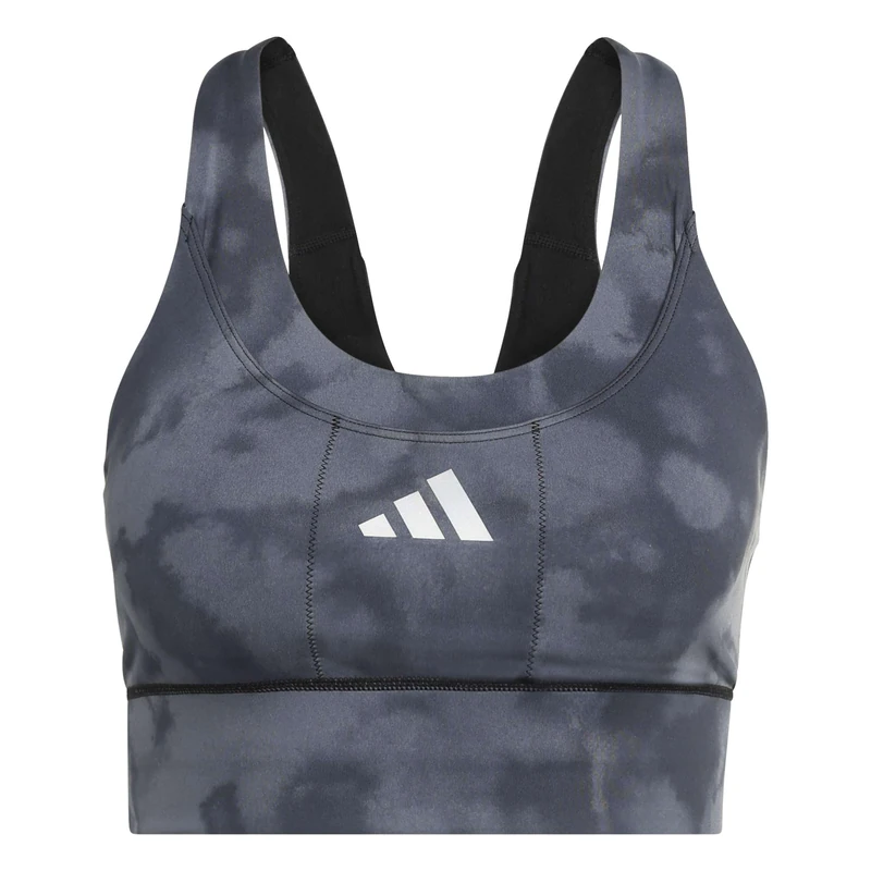 adidas Women's adi365 Running Pocket Graphic Medium Support Bra, Black, S