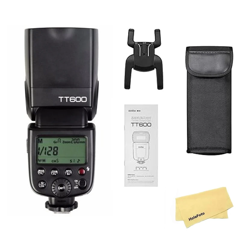 Godox TT600 2.4G Wireless GN60 Camera Flash with Built-in Trigger System,0.1-2.6s Recycle Time,Compatible for Canon Nikon Pentax Olympas Fujifilm and Other Digital Cameras with Standard Hotshoe