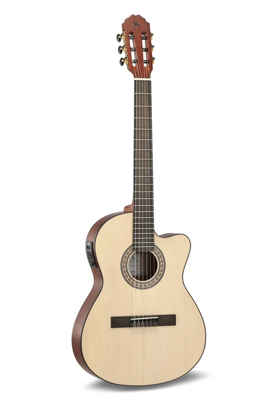 LUTHIER MANUEL RODRÍGUEZ E-Acoustic Guitar Caballero Principio - Slim Electric Neck - Solid Spruce Top - Sapelli Mahogany Back/Sides - 4-Band EQ Preamp - CA-PM SE
