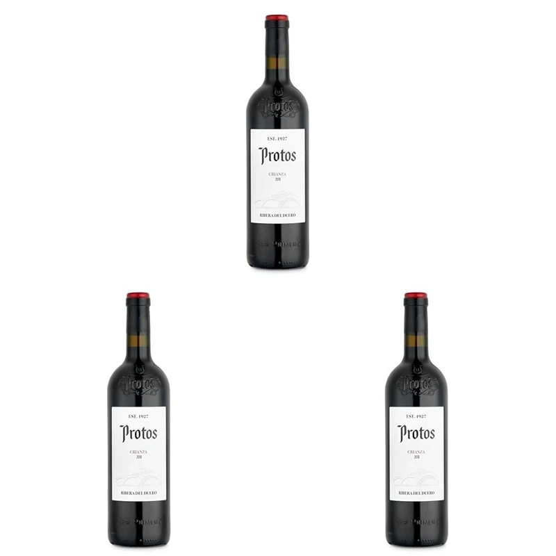 Protos Crianza Ribera Del Duero, Tempranillo Spanish Red Wine, 75cl (Pack of 3)