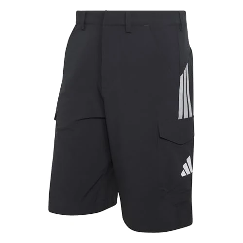 adidas Men's Mercedes - AMG Petronas Formula 1 Team Mechanics Short, Black/Grey Two, XL