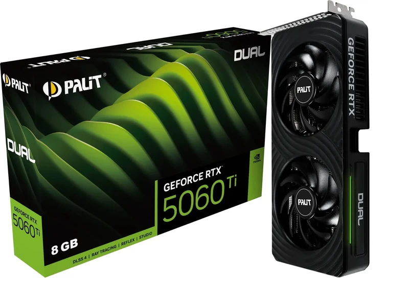 Palit GeForce RTX 5060 Ti Dual OC (8GB GDDR7/PCI Express 5.0/2632MHz/28000MHz)