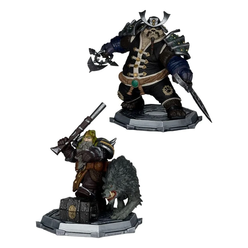 McFarlane World of Warcraft Action Figures Dwarf Hunter & Pandaren 15 cm Assortment (8)
