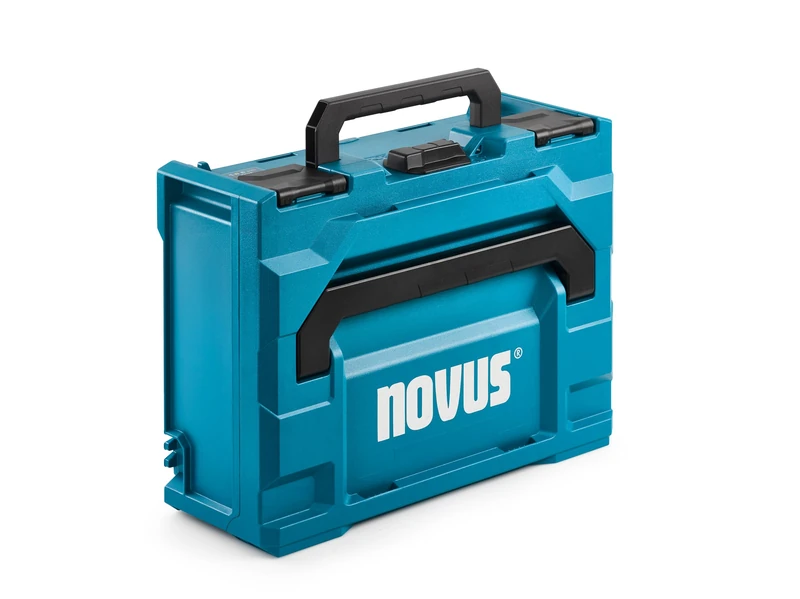 NOVUS TOOLS metaBOX 145 with Inlay, Transport and Storage System for Tools, Without Contents, Dimensions 396 x 296 x 145 mm, Volume 11.2 L, Case Insert for Novus Battery Stapler - Image 1