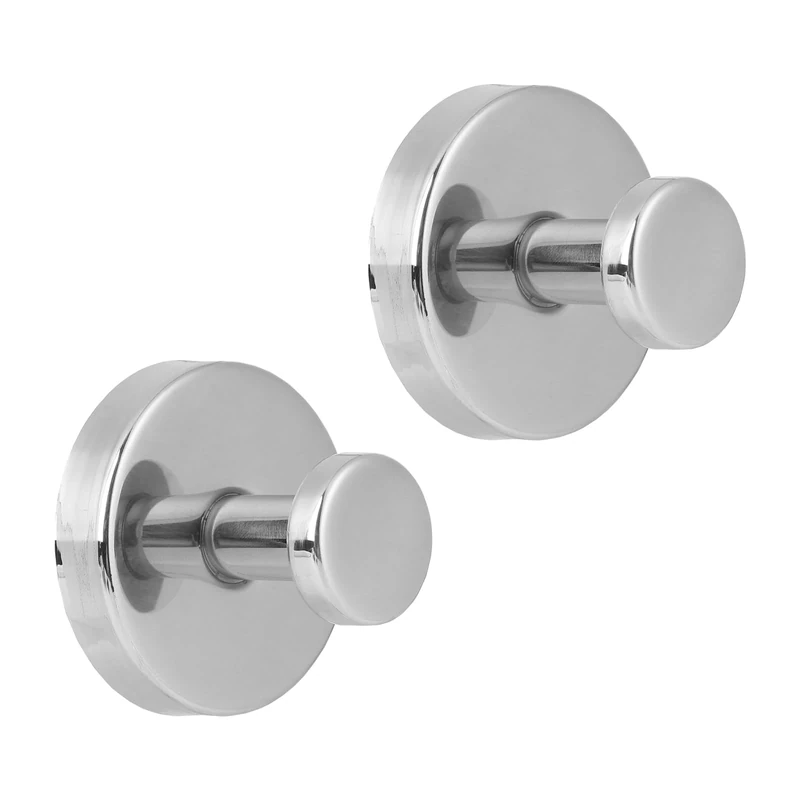 HZPZPP |Suction on Wall Wooks for Bathroom|Stainless Steel Waterproof Suction Hooks Without Drilling, Suitable for Bathroom Shower Towel Kitchen Glass Doors (2Pcs Mirror Light)