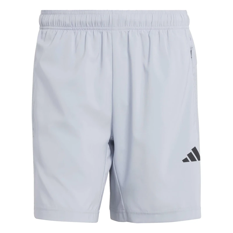 adidas Men's Workout Essentials Base Woven Short Shorts, Halo Silver, L 9 inch