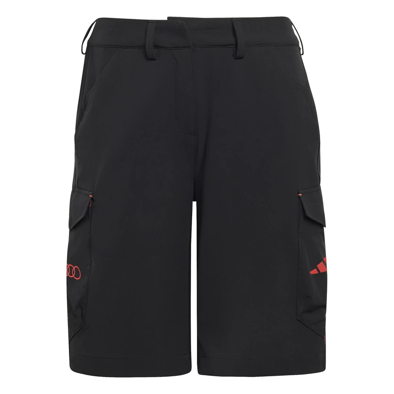 adidas Women's Audi Formula ONE Team Mechanics Short, Black, S - Image 1