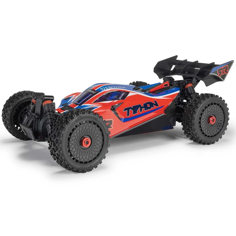 ARRMA Typhon Mega 4X4 RTR 1:8 Remote Controlled Buggy Basher Monster Truck with Brush Motor without Battery and Charger Red
