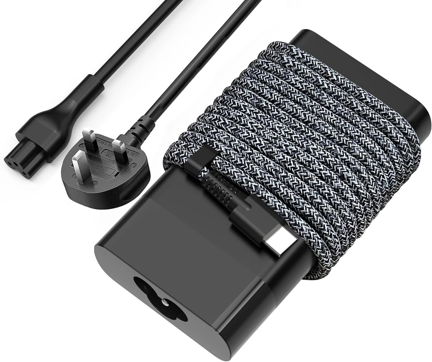 New Slim 65W USB C Laptop Charger for HP Spectre X360, Envy X360, EliteBook, Chromebook, Elite X2, ZBook, Pavilion, notebook Type C AC Adapter Travel Power Cord