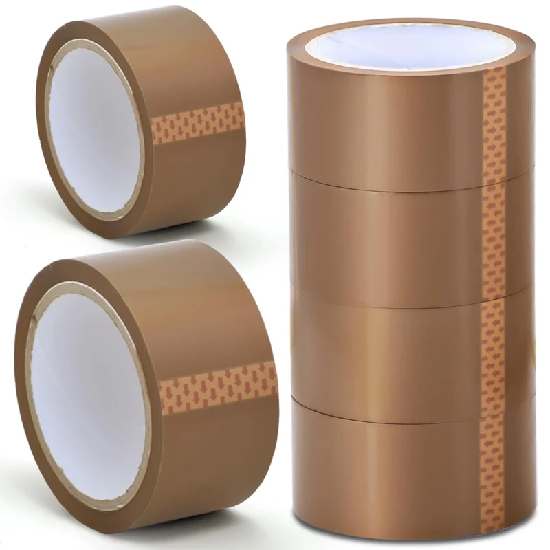 Stick Well Heavy Duty Brown Packing Tape - 48mm x 66m, 6 Rolls