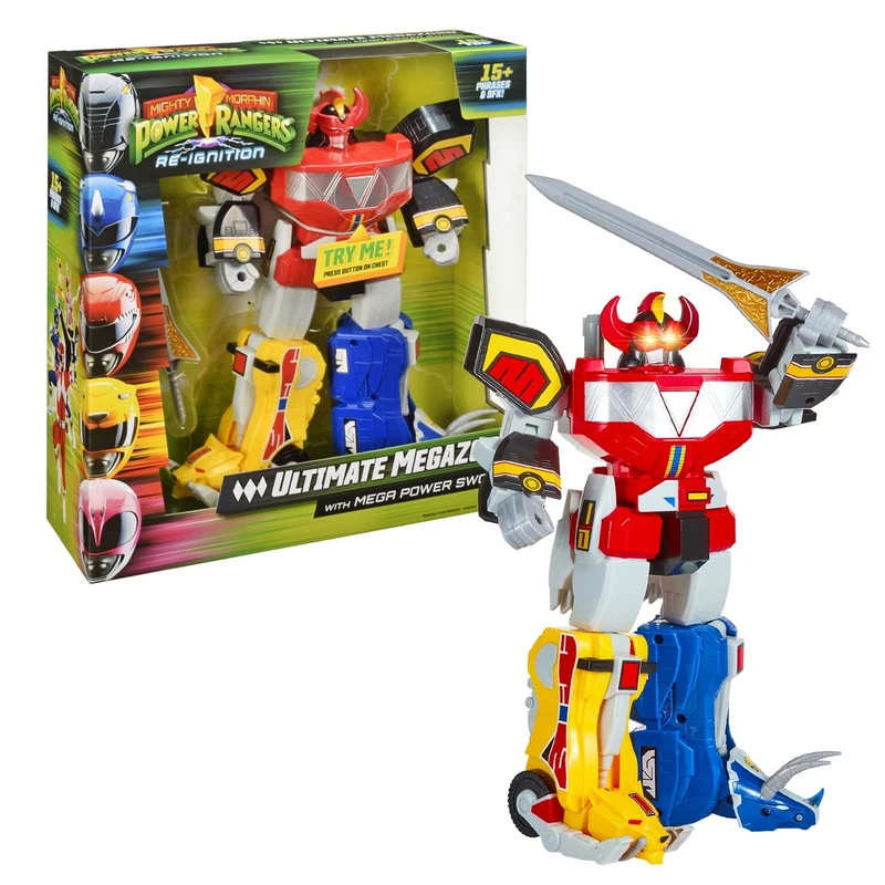 Power Rangers, Giant Articulated Figure, with Accessories and Electronic Functions, 30 cm, Megazord Model, for Children from 4 Years, PWG01