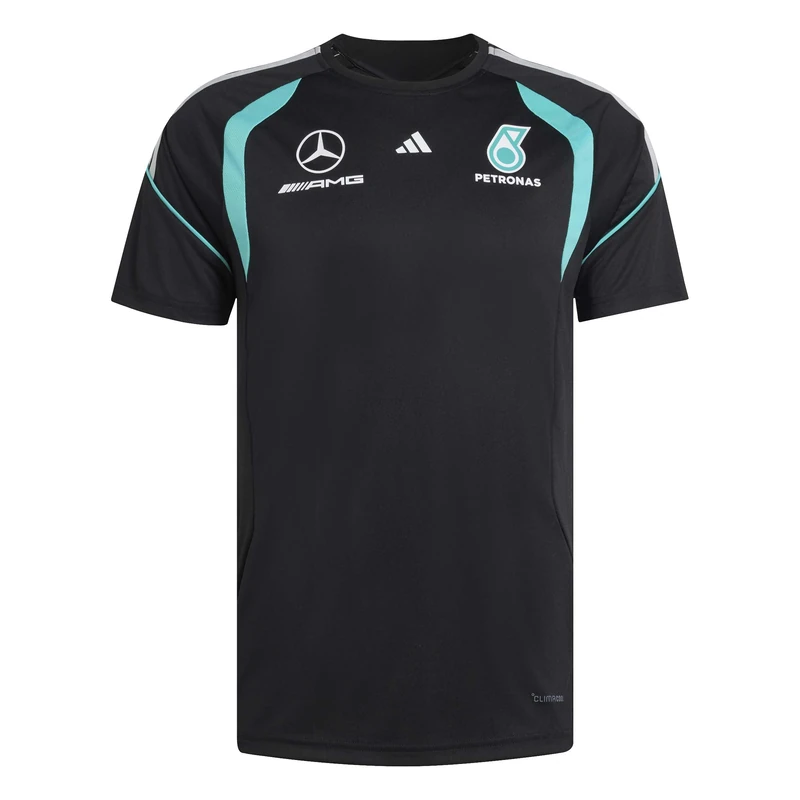 adidas Men's Mercedes - AMG Petronas Formula 1 Team Mechanics Jersey, Black/Black, S