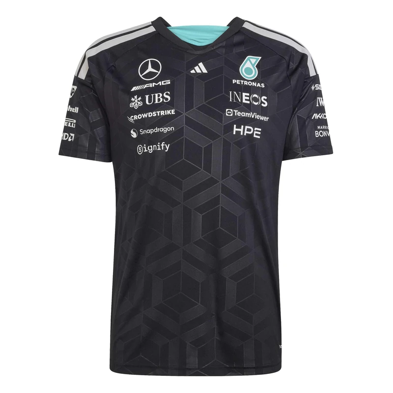 adidas Men's Mercedes - AMG Petronas Formula 1 Team Driver Jersey, Black, M