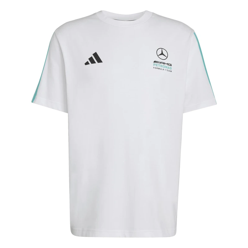 adidas Men's Mercedes - AMG Petronas Formula 1 Team DNA TEE, White/semi Mint Rush, 3XL