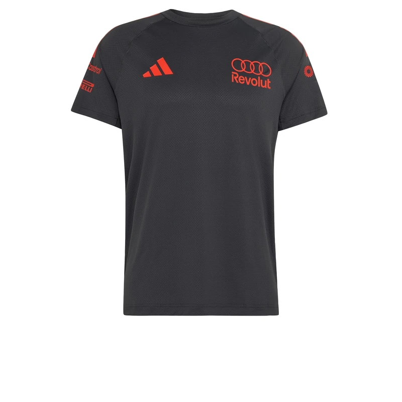 adidas Men's Audi Formula ONE Team Mechanics Jersey Men, Utility Black/hi-res red, XS