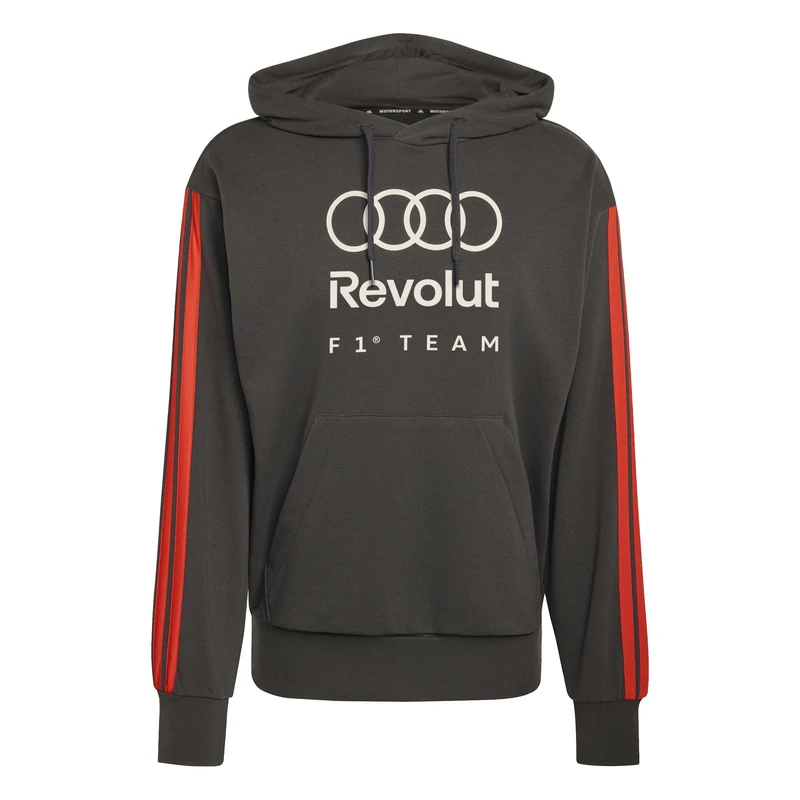 adidas Men's AUDI FORMULA ONE TEAM DNA FRENCH TERRY HOODIE, utility black, M