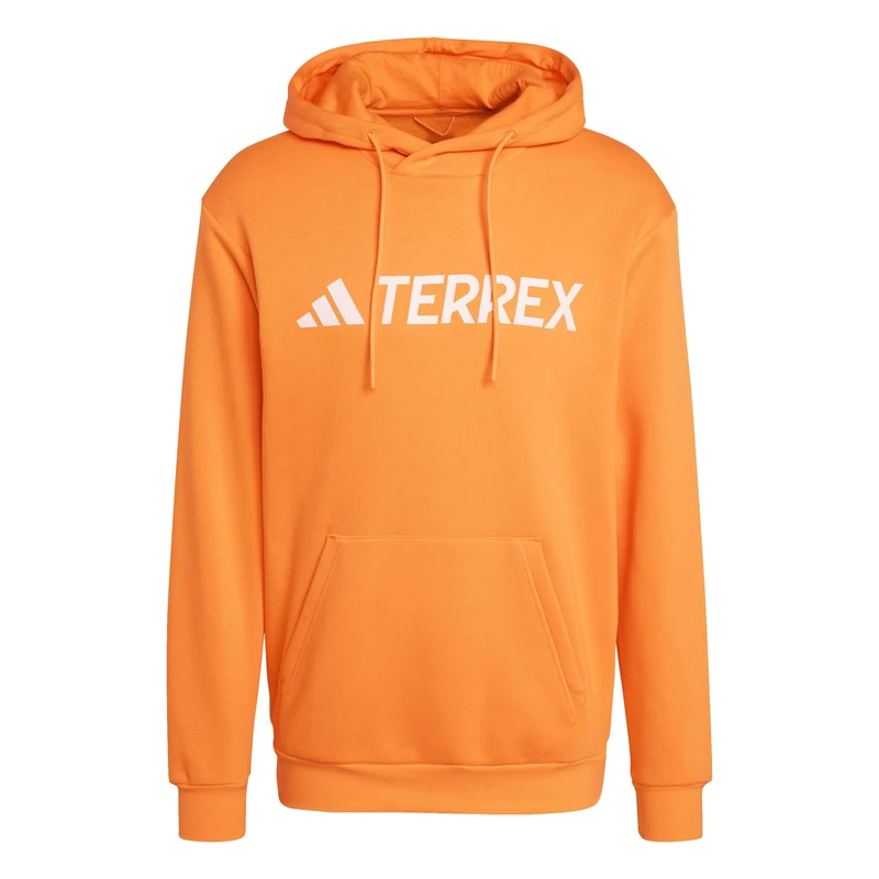 adidas Men's Terrex Multi Large Logo Hoodie, Pure Tangerine, M