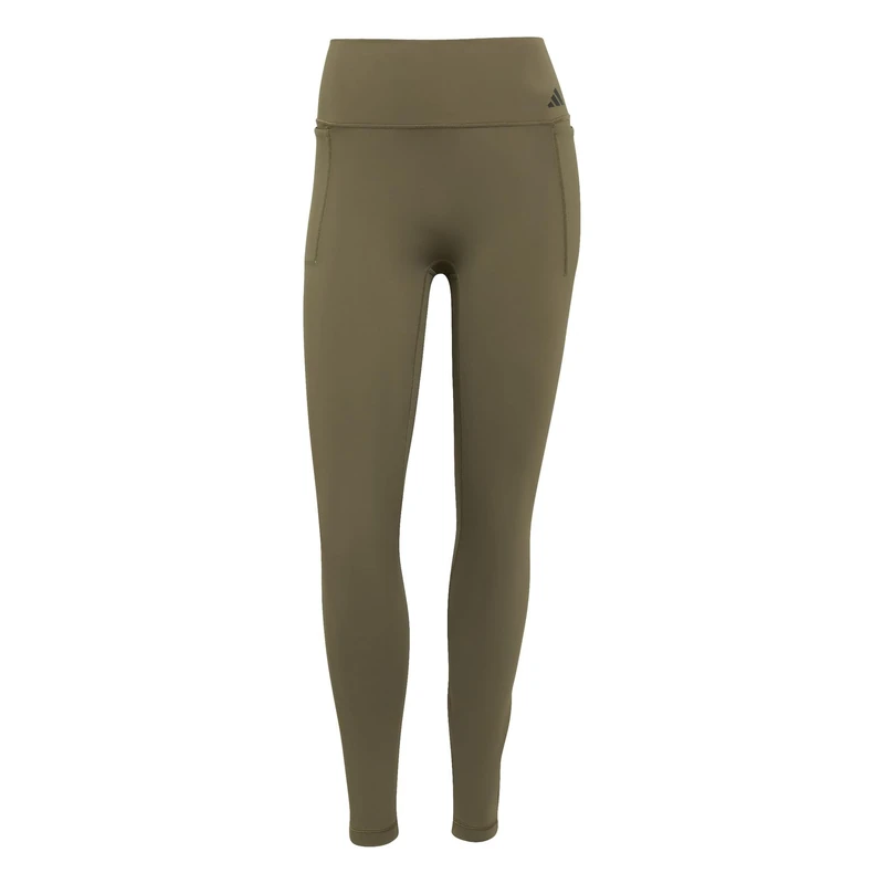 adidas Women's Optime Workout Full Length Leggings, olive strata, XL