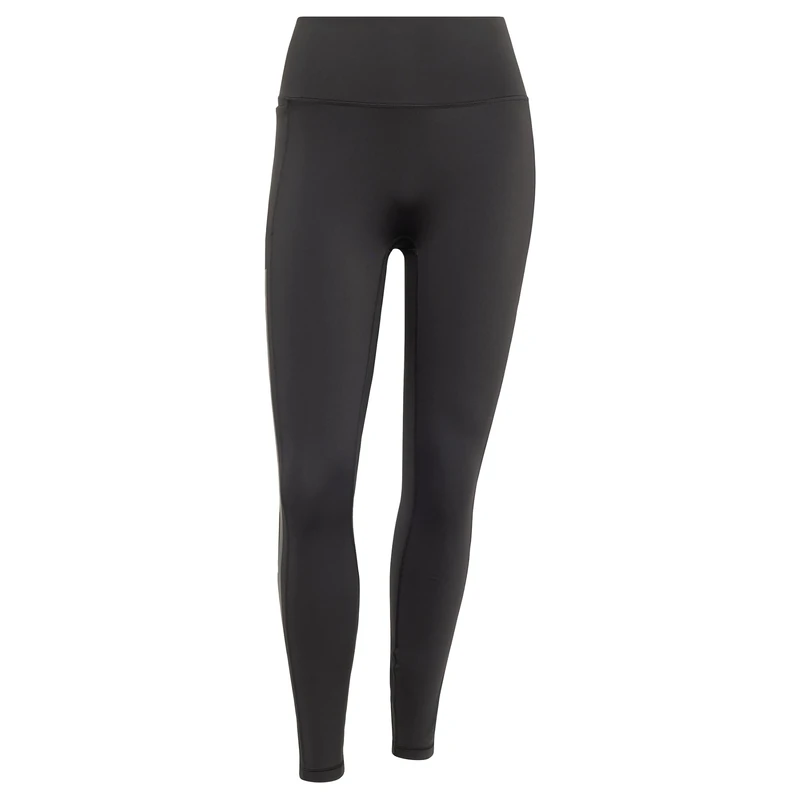 adidas Women's Optime Workout 3-Stripes 7/8 Leggings, black, XL - Image 1