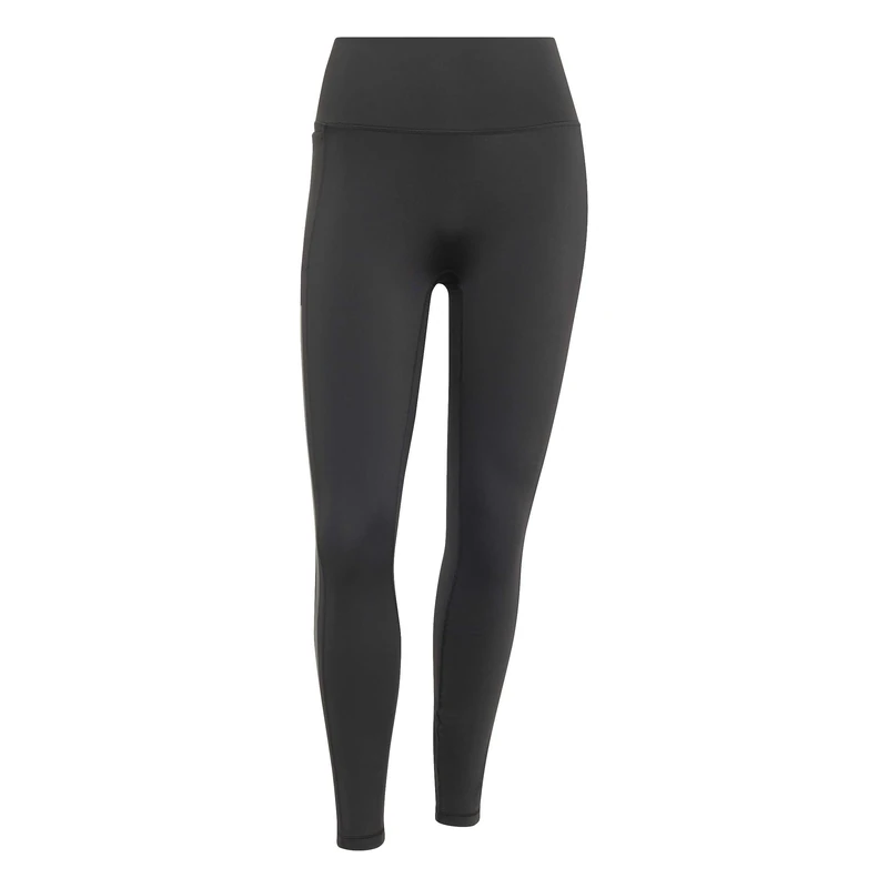 adidas Women's Optime Workout 3-Stripes 7/8 Leggings, Black, S