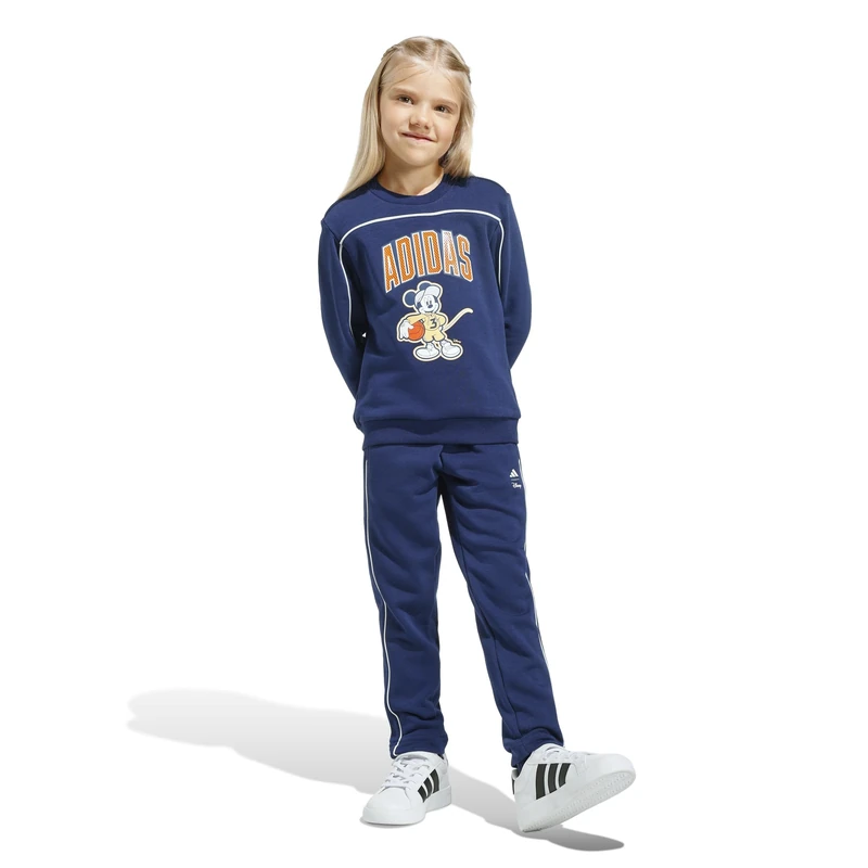 adidas Unisex Kids DISNEY MICKEY MOUSE JOGGER, dark blue/Pure Orange/off white, 6-7 Years