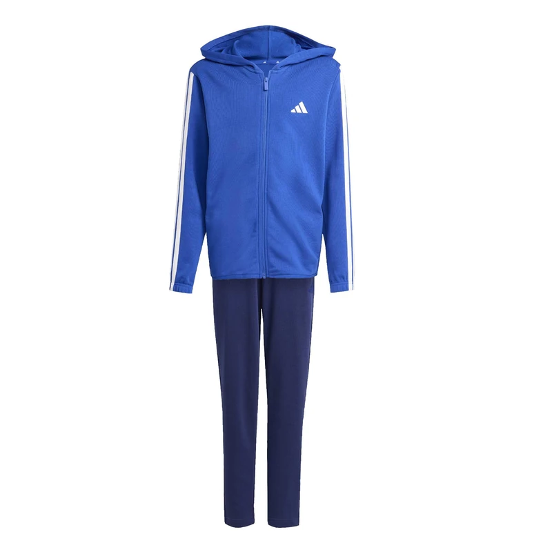 adidas Unisex Kids Essentials 3 Stripes Track Suit, team royal blue/white, 15-16 Years