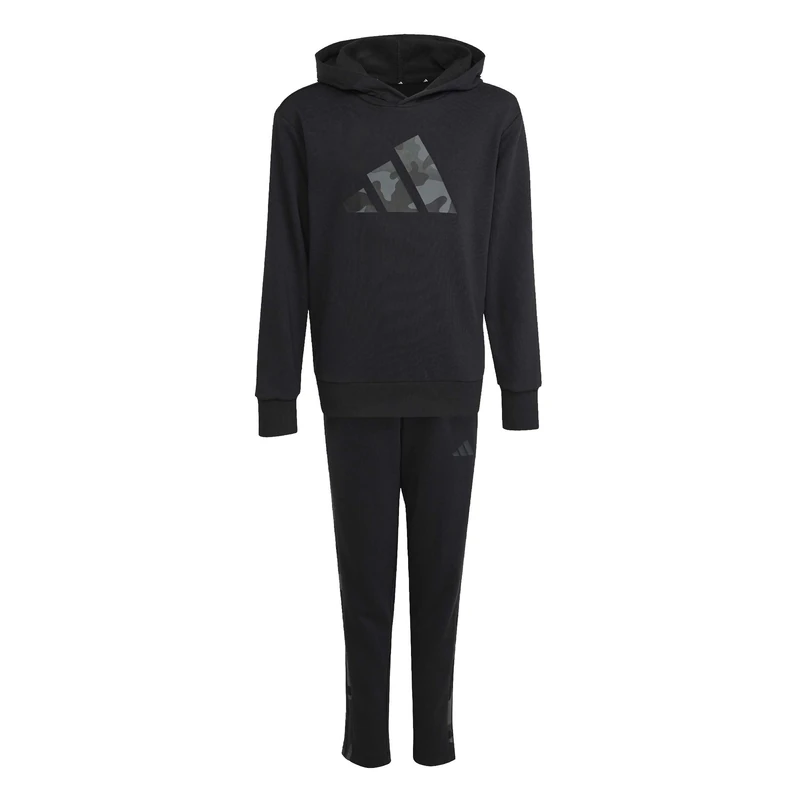 adidas Unisex Kids SEASONALS CAMO TRACKSUIT, black/carbon, 5-6 Years