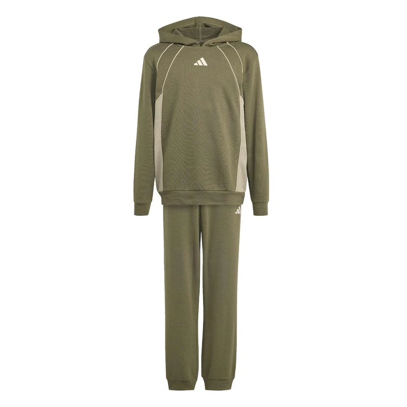 adidas Unisex Kids COLOR BLOCK TRACKSUIT, olive strata/Wonder Cargo/Crystal Linen Mel., 5-6 Years - Image 1