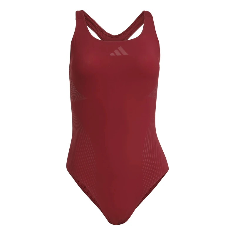adidas Women's Lanelux Y-Back Swimsuit Swimwear, Shadow red, 30"