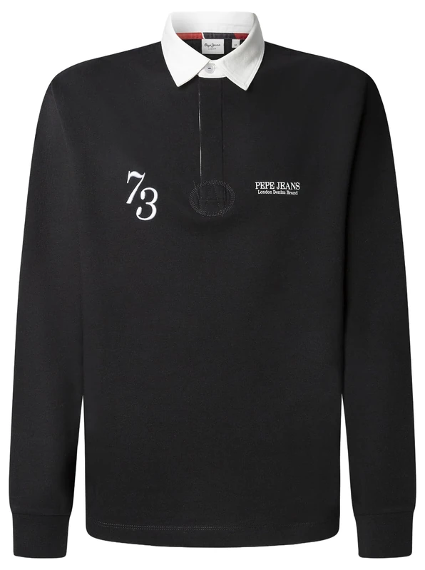 Pepe Jeans Men's Cameron Polo, Black (Black), S