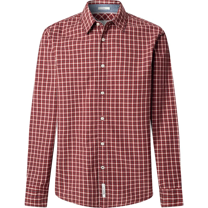 Pepe Jeans Men's Capel Shirt, Red (Currant RED), L