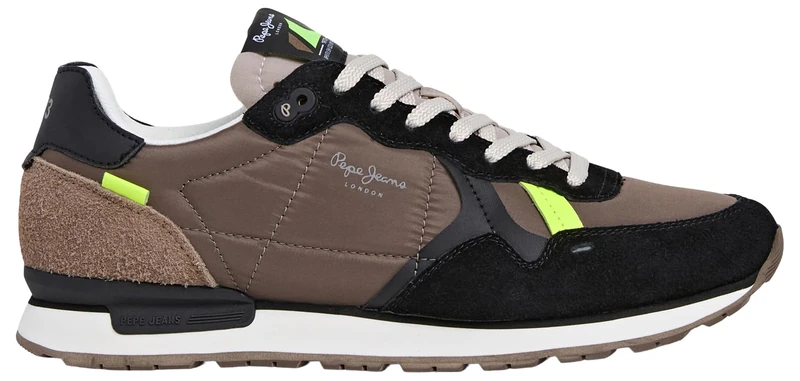 Pepe Jeans Men's BRIT Flyer M Sneak, Grey (Antracite Grey), 10 UK