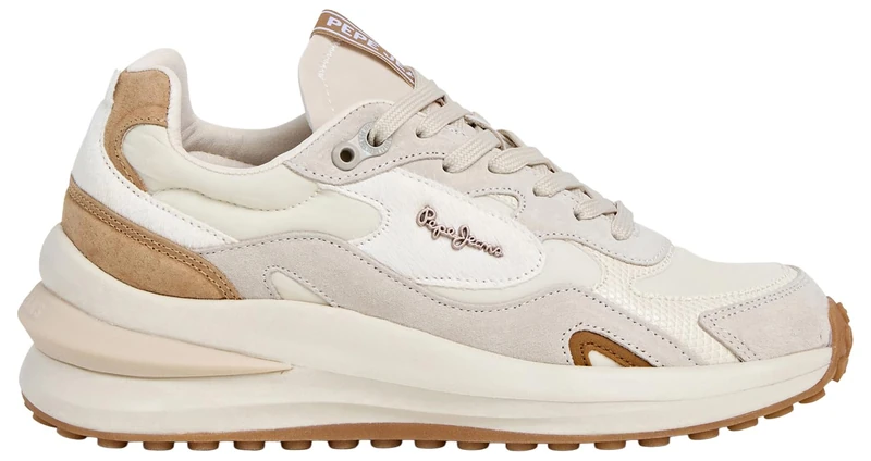 Pepe Jeans Women's Winslow Fierce W Sneak, Beige (Ecru White), 5 UK