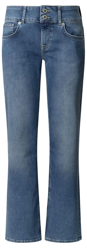Pepe Jeans Women's Straight Jeans LW Venus, Blue (DENIM-4FE), 26W x 30L