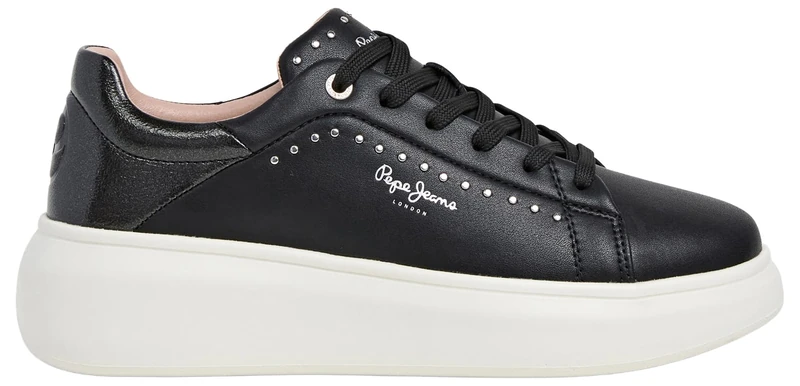 Pepe Jeans Women's YARA Choice W Sneak, Black (Black), 3 UK - Image 1